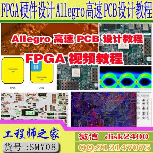 Zynq FPGA硬件设计教程Allegro高速PCB设计SI信号完整性仿真实战